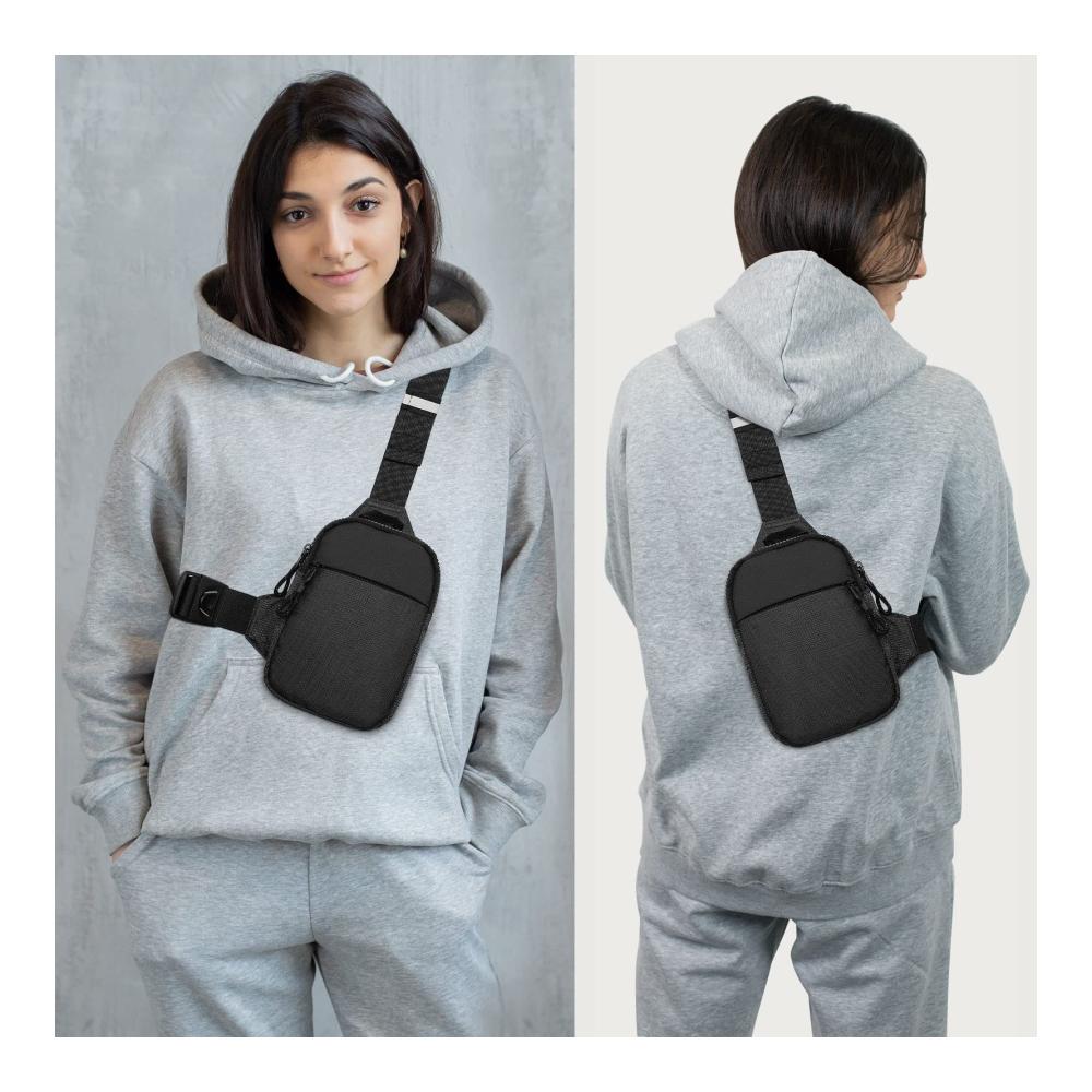 Schultertasche Herren Damen - Kompakte Sling Bag Brusttasche Wasserdicht für Reisen & Outdoor. Praktische Umhängetasche Klein & Crossbody ideal für unterwegs