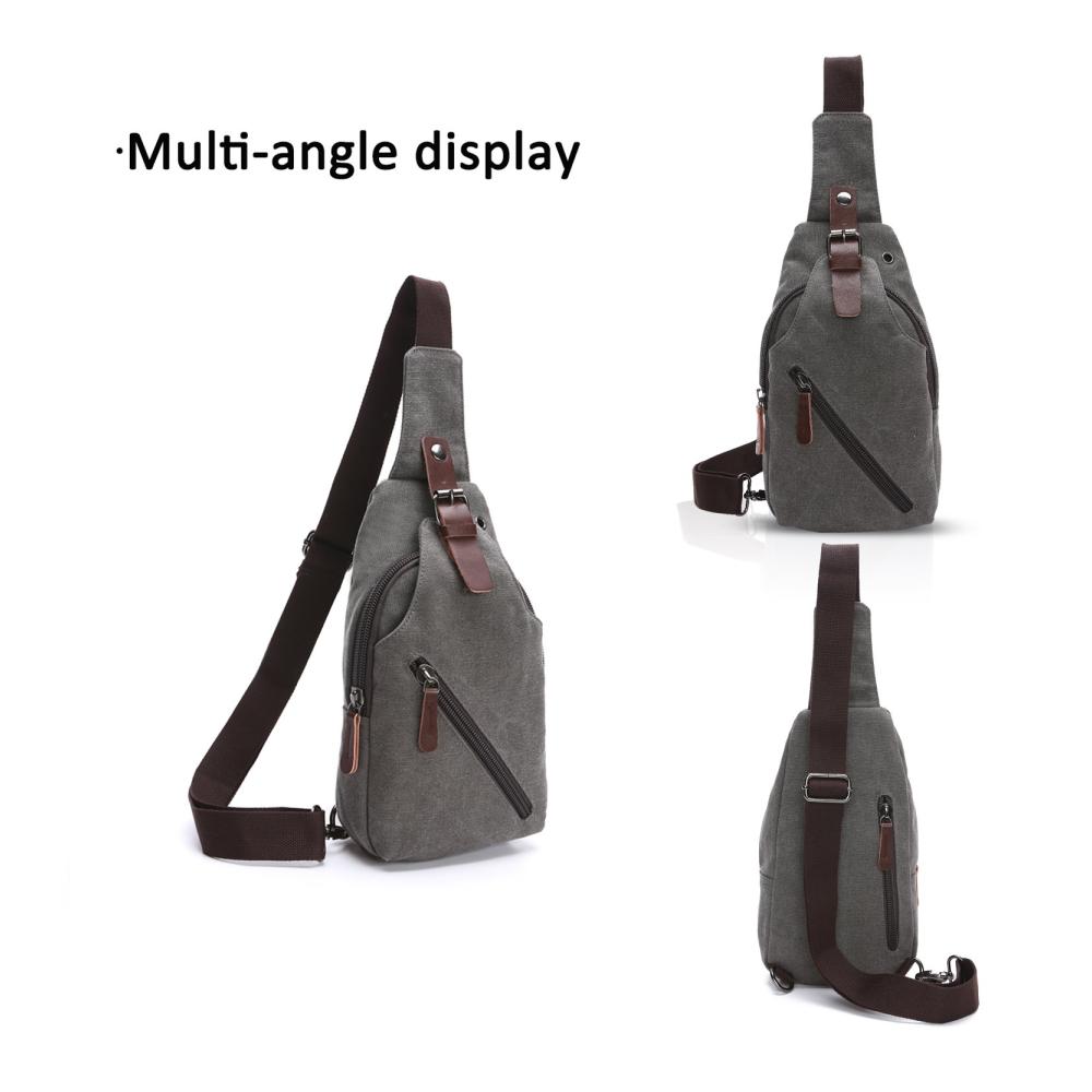 Entdecke die Vielseitigkeit Multifunktionale Schultertasche mit Kopfhöreröffnung für Studenten Partys & Outdoor-Aktivitäten! Damen & Herren lieben die Verschleißfestigkeit der Leinwand