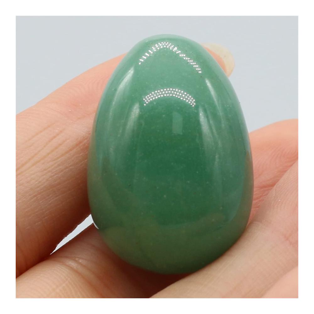 Edelsteine 20x30mm Polierte Naturstein Ostereier für Heimdekoration | Opal Reiki Kristall Ornamente | 1PC in Grüner Aventurin | Hochwertige Deko