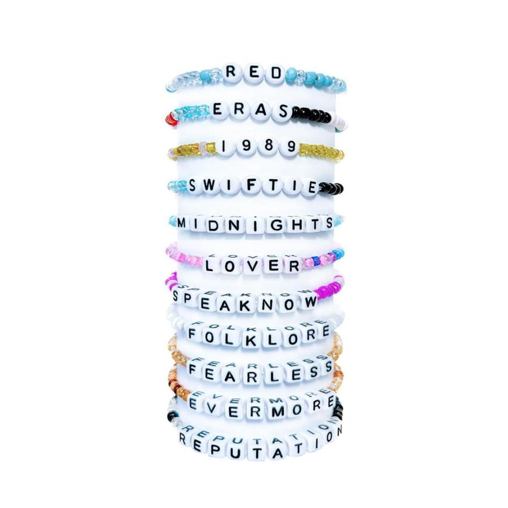 22 Stück DIY Musikliebhaber Armbänder - Inspiriert von Sängern Perfektes Geschenk für Partys! Hochwertige Glasfarben Freundschaftsschmuck