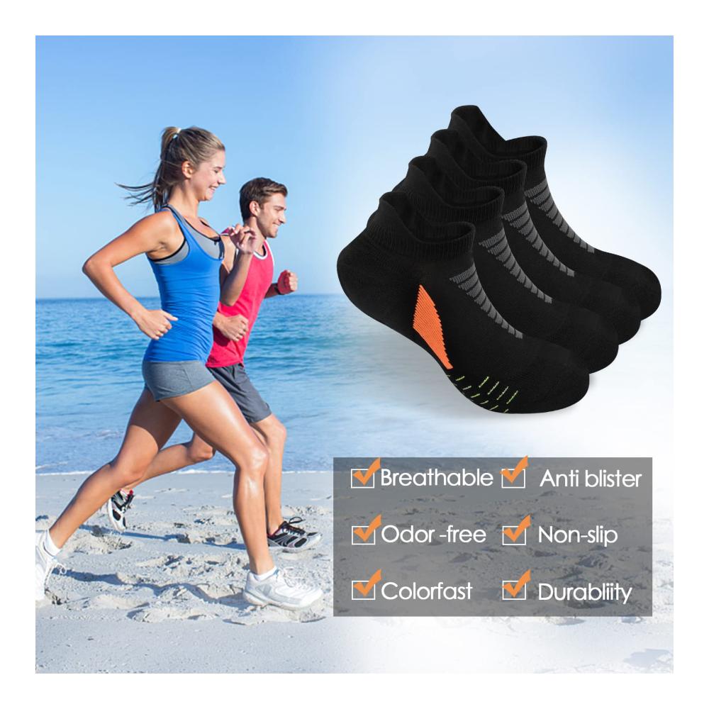 Ultimativer Komfort für Sport und Freizeit 10 Paar Baumwoll-Socken perfekt für Damen und Herren. Atmungsaktiv antiblasen rutschfest gepolstert. Ideal für Fitness Laufen EU 35-42