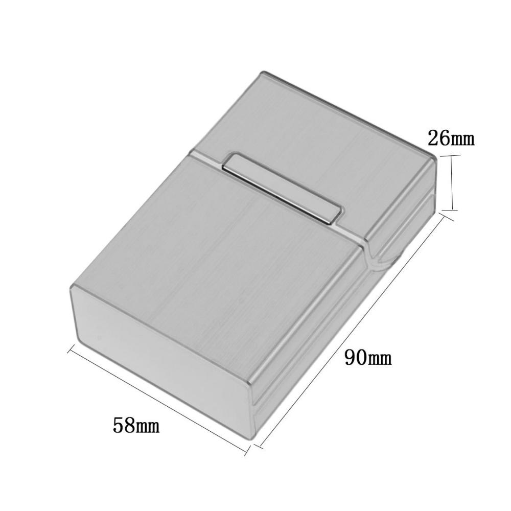 Stilvolles Zigarettenetui aus leichtem Aluminium Praktische Aufbewahrung für Ihre Zigaretten und Zigarren in einem eleganten Behälter