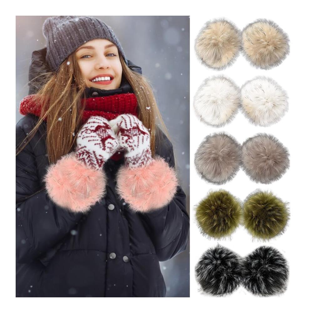 Luxuriöse Damen Pelzmanschetten Flauschige Armwärmer & Muffs für stilvolle Wärme im Winter. Weiche Kunstpelz Stulpen als elegantes Accessoire für Handgelenke und Arme. Perfekt für kalte Tage