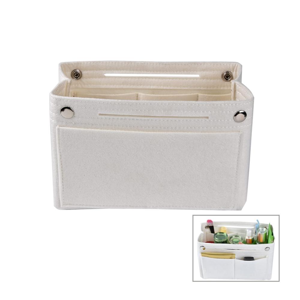 Filz-Taschenorganizer für Handtaschen und Kosmetiktaschen mit mehreren Fächern für Geldbeutel Make-up Aufbewahrungstasche in Tasche Innenbeutel