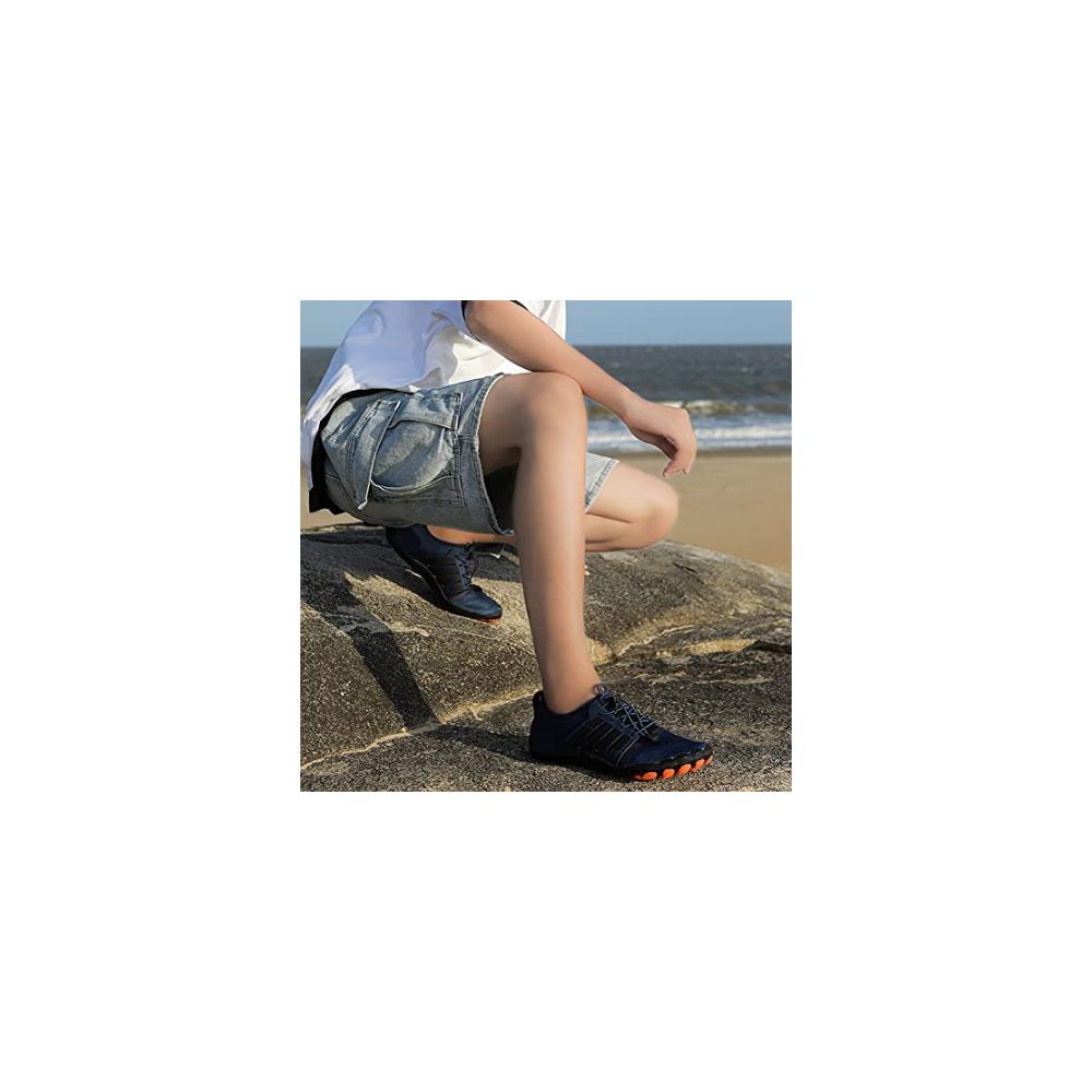 Entdecken Sie den ultimativen Komfort mit Aqua Schuhen Leichte atmungsaktive Wasserschuhe für Damen und Herren rutschfest mit breiter Zehenbox und Schnellverschluss