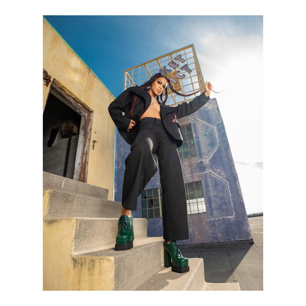 Elegante Damen Plateau-Pumps Exklusive Schnür-High-Heels mit Blockabsatz von Only Maker – Stilvoll feminin und trendbewusst! Erwecken Sie Ihren Look zum Leben