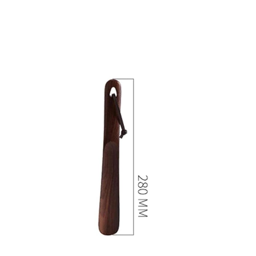 Entlasten Sie Ihre Füße mit Eleganz und Komfort Premium-Holz-Schuhlöffel mit langem Griff und Rindslederband ideal für Kinder und Senioren. Glatt und mühelos einsteigen