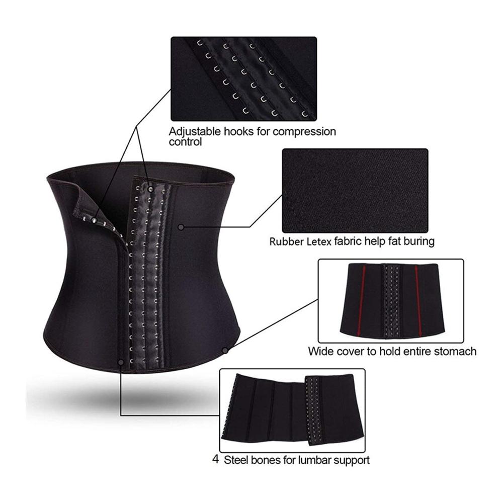 Hochwertiger Shapewear Taille Trainer Damen Taillenformer Latex Korsett Cincher Shapewear Gummi-Taillengürtel für Damen sexy Körper Shaper Latex Shaper Brennen Schlampe Frauen Korsett Cincher