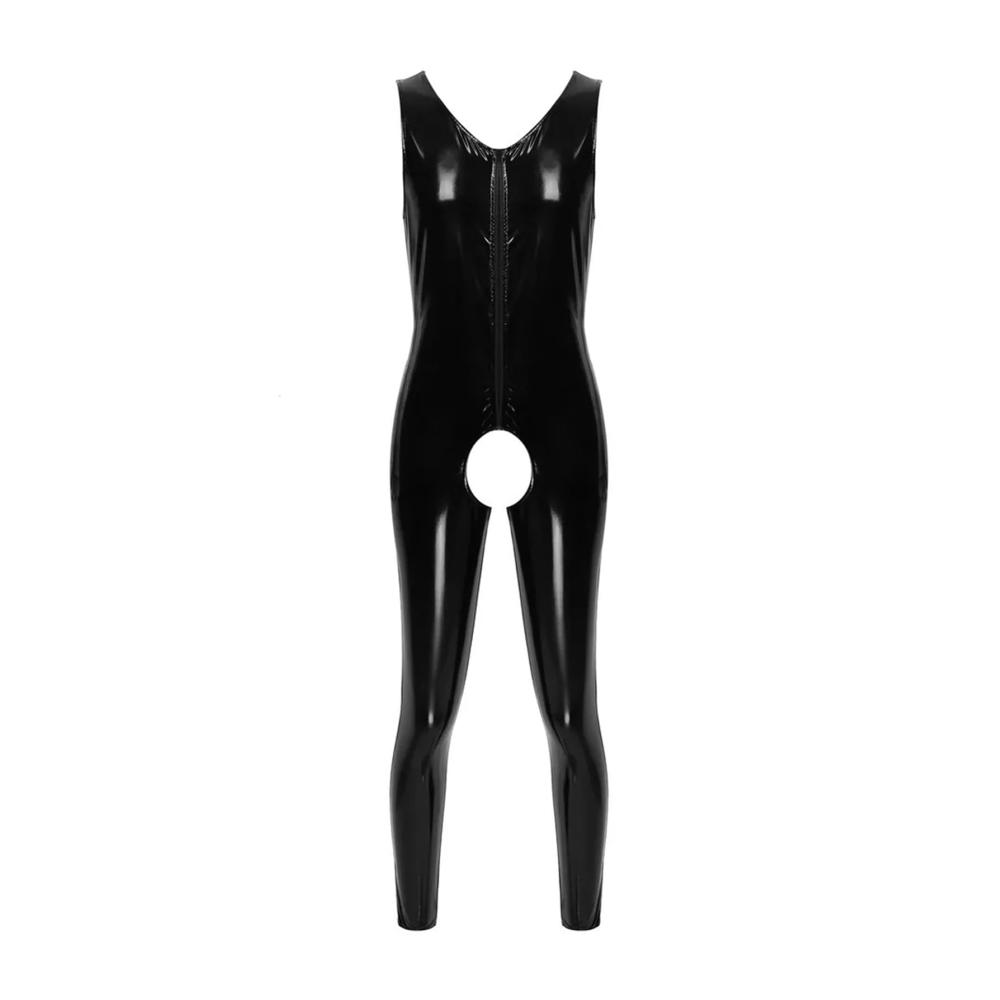 Entdecke den ultimativen Style Männer Overalls - Glänzend Enganliegend & Unwiderstehlich! Perfekt für Nachtclubs Bühnen & mehr