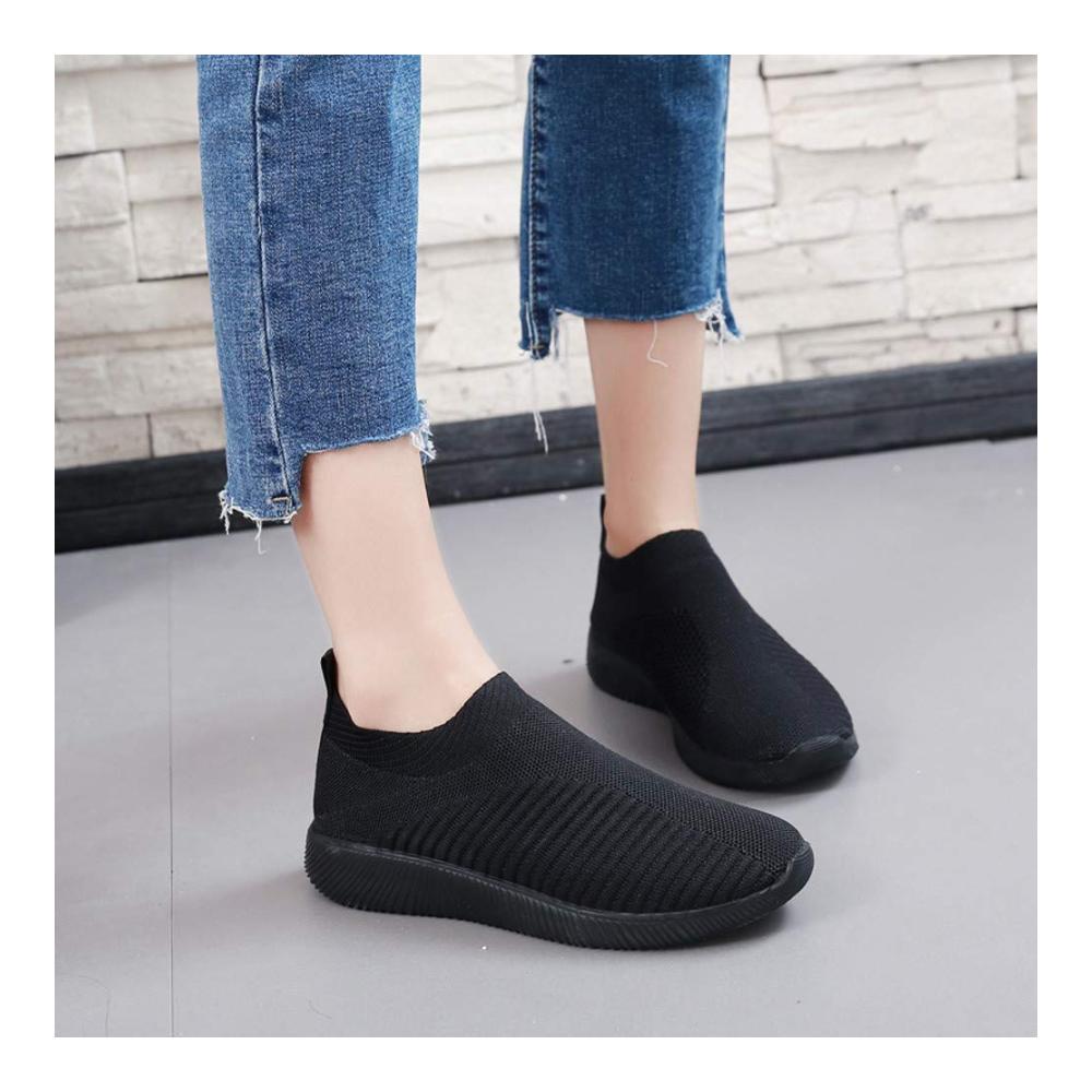 Damen Walkingschuhe - Leichte und bequeme Sneaker für Fitness Sport Freizeit und Sommer