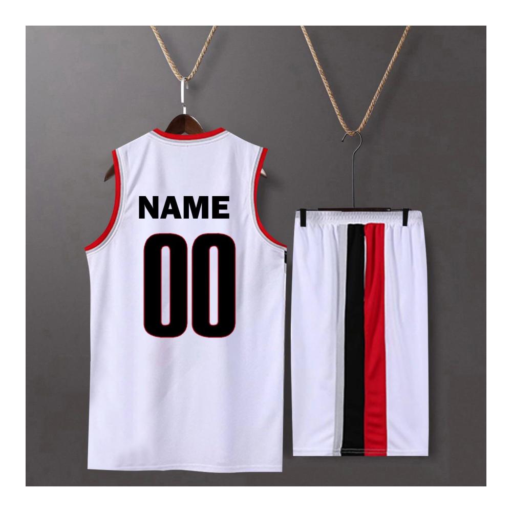 Einzigartige Spieltrikots für Basketballfans Personalisiertes Trikot- und Shorts-Set mit Namen Nummer & Teamlogo für Jungen und Mädchen