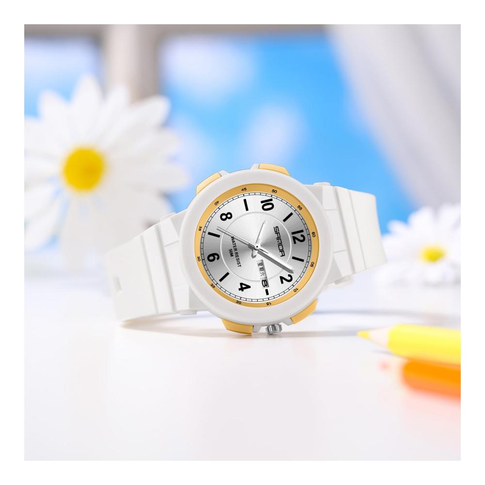 Stilvolle Armbanduhren für Damen Elegante Analoguhr mit Datum wasserdicht minimalistisches Design für Frauen Studentinnen und Mädchen
