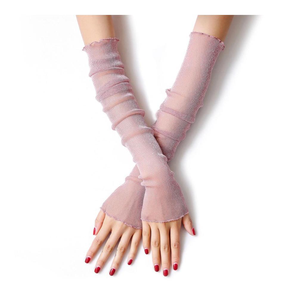 Stylische Armlinge für Damen Leicht luftig UV-Schutz! Sommerliche Mode-Highlights mit langen fingerlosen Handschuhen. Jetzt erhältlich