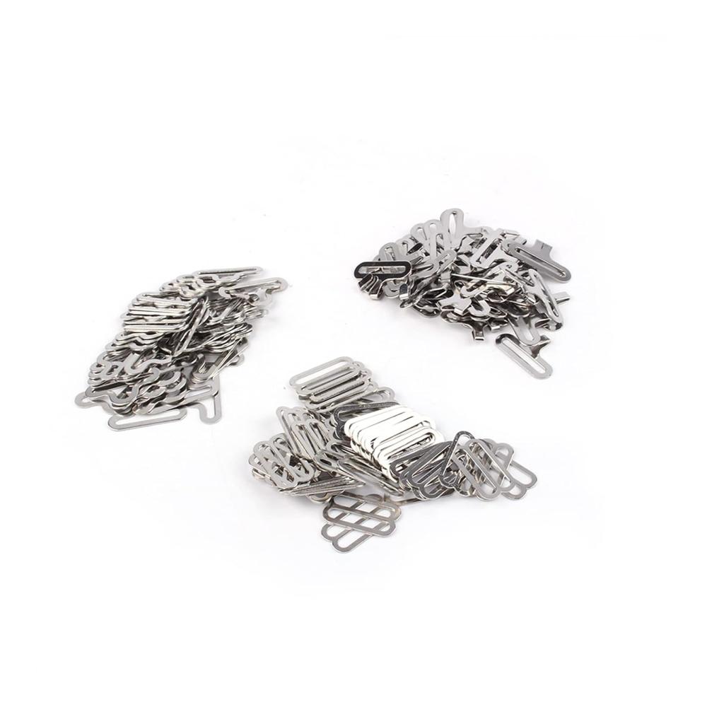 Einzigartige Fliegenhardware Verstellbare Schleife Hakenverschluss - 50 Sets Metall Überzug Clip für stilvolle Krawattenriemen