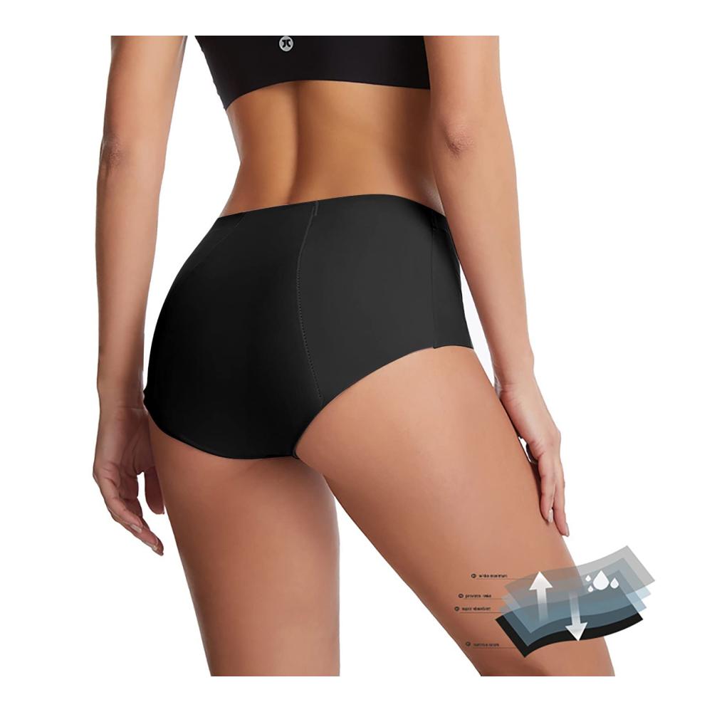 Damen-Bikinihose mit hoher Taille Retro-Stil volle Abdeckung mittlere Taille Übergröße für den Strand Pool Wassersport