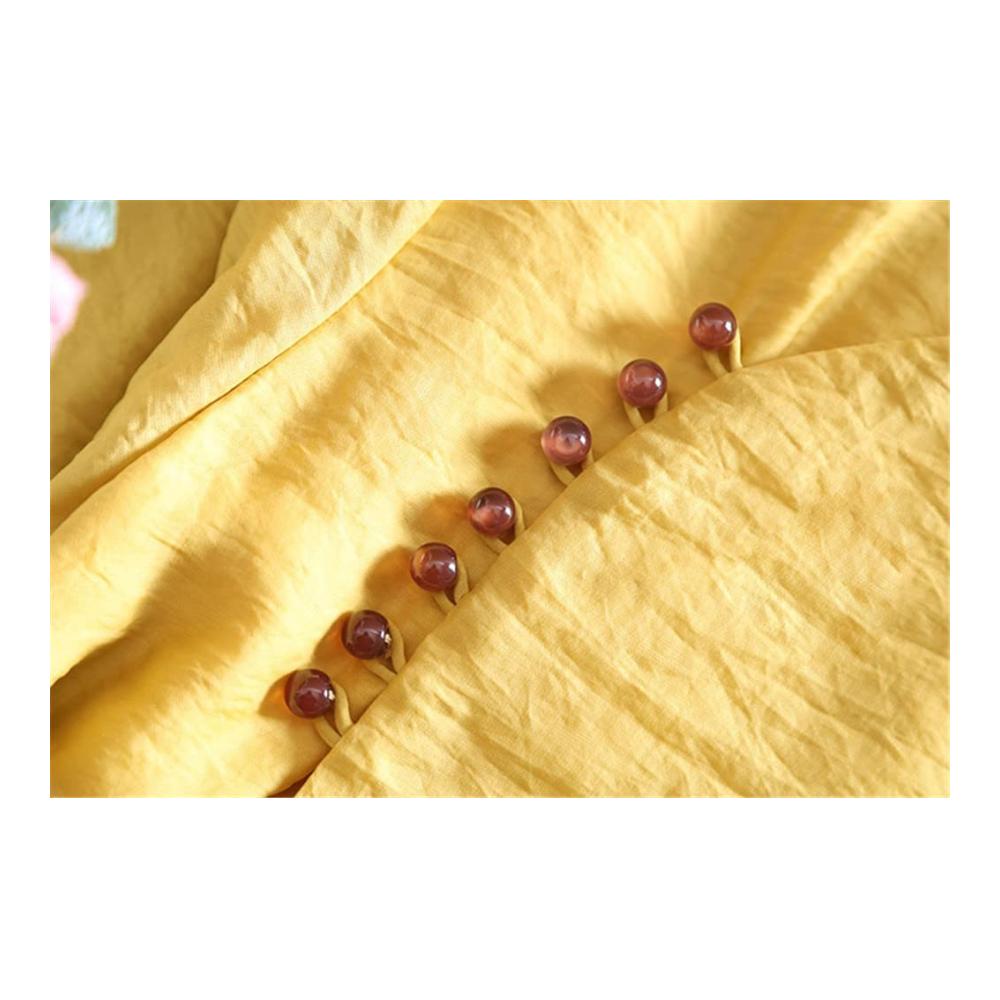 Einzigartiges Damen-Cheongsam-Cocktailkleid mit Retro-Stickerei und Pflaumenblüten 3/4-Ärmel A-Linie für festliche Anlässe