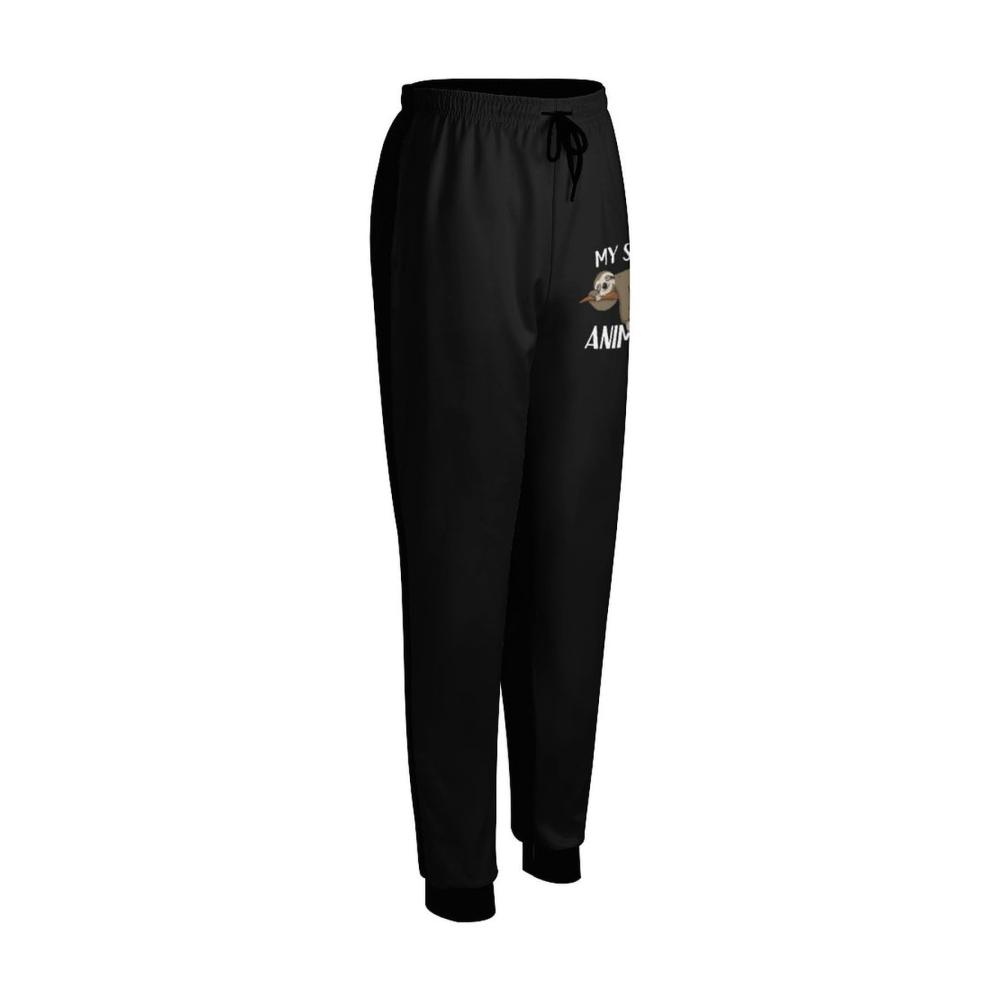 Bequeme Damen Jogginghose mit Cartoon-Faultiermotiv und praktischen Taschen. Perfekt zum Relaxen oder Joggen. Jetzt zugreifen