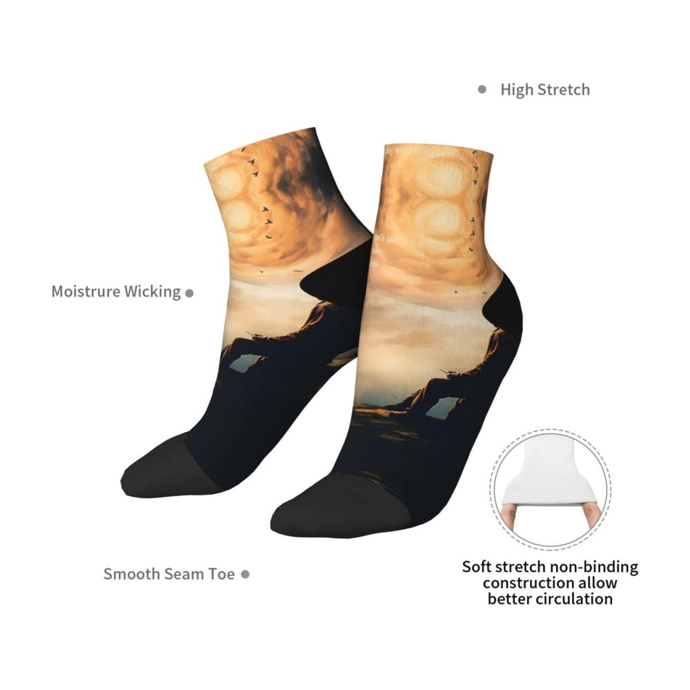 Bequeme Knöchelsocken mit inspirierenden Zitaten für Damen und Herren - Modische Muster inspirierende Botschaften One Size passt allen