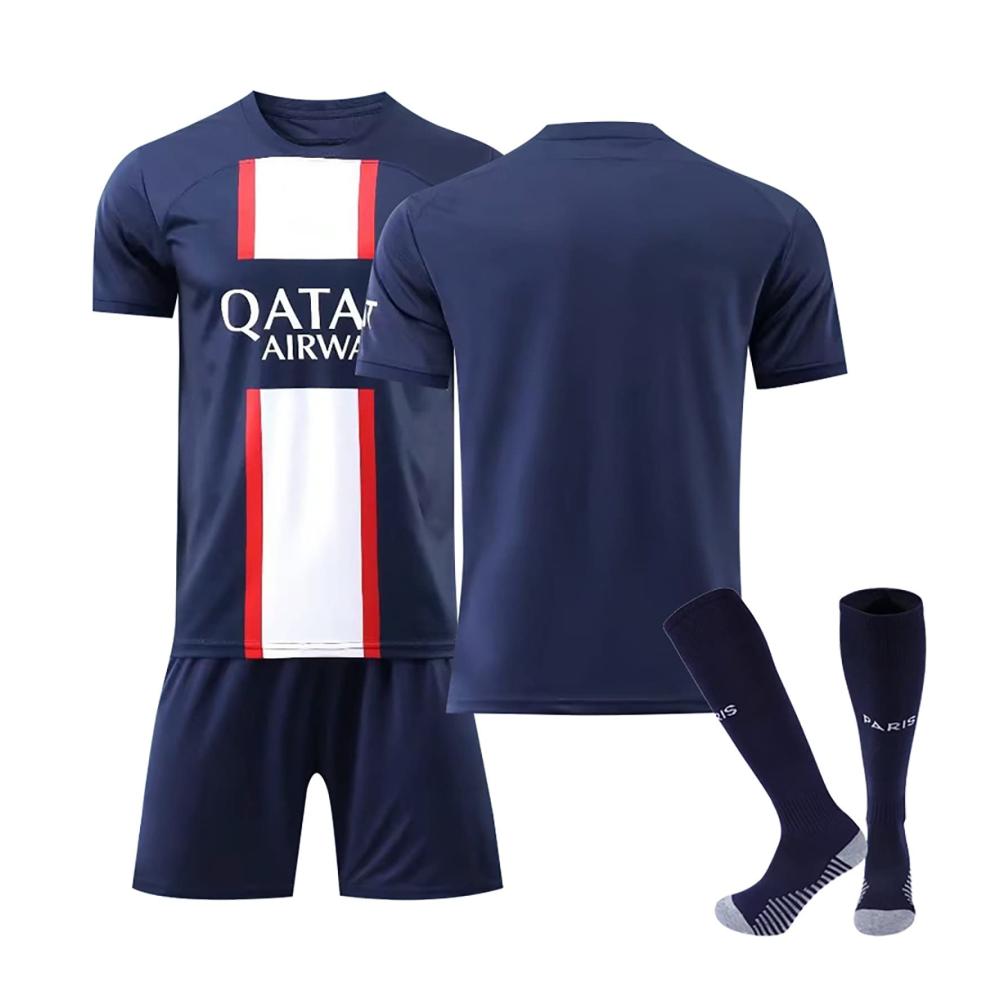 Entdecke die Ultimative Auswahl an Sporttrainingstrikots! Paris Trikot Set 23/24 für Erwachsene & Kinder. Perfekt für Fußballtraining und Spiele! Nr.30/10/7 für Alle Altersgruppen