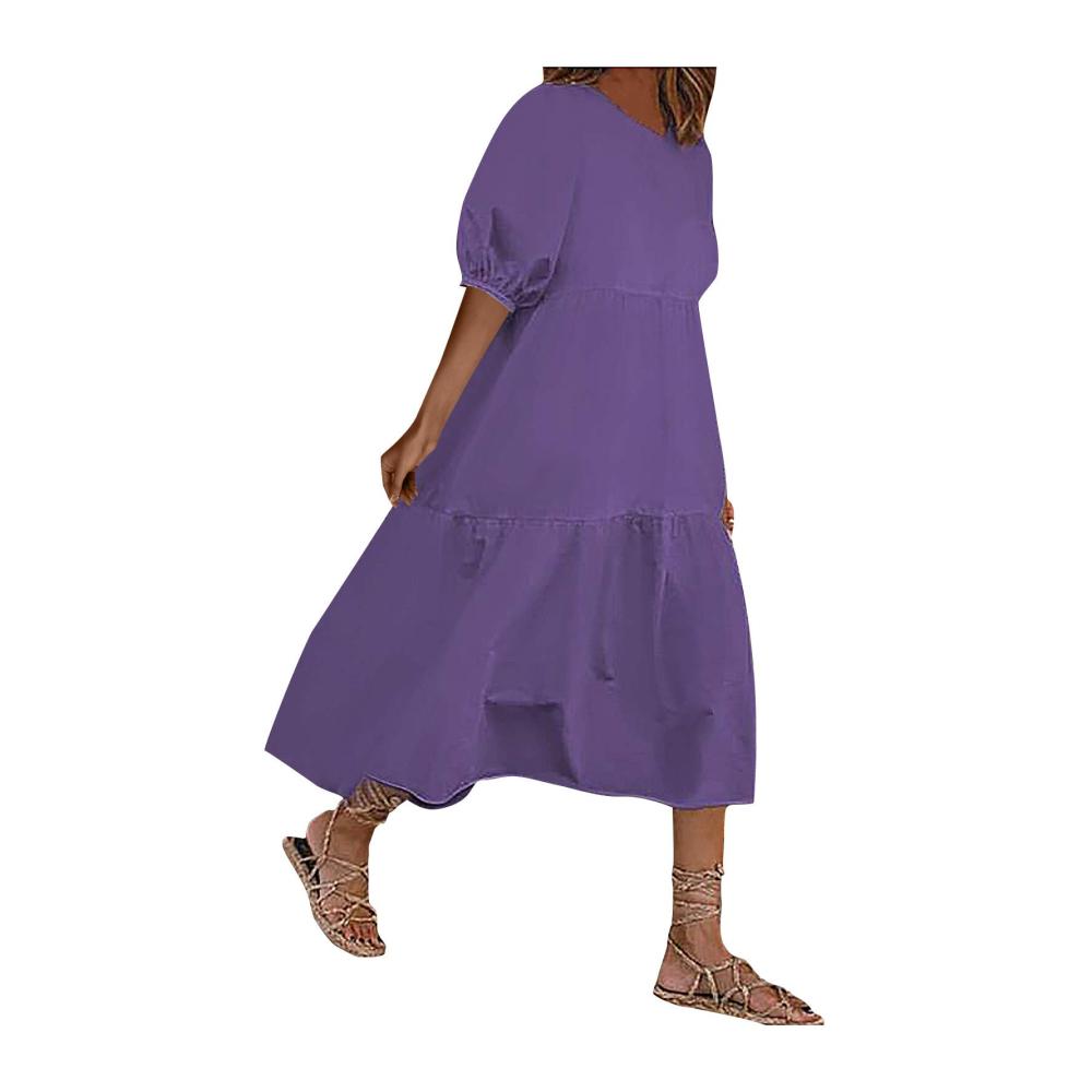 Boho Sommerkleid mit kombinierbarem Gürtel elegant locker verstellbar für Party Cocktail Urlaub Strand