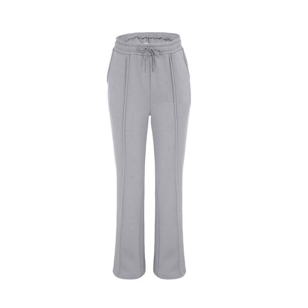Damen Jogginghose mit weitem Bein Bequeme Freizeithose mit hoher Taille Taschen und Kordelzug in Übergrößen