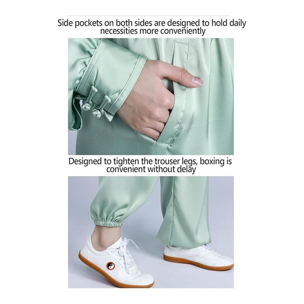 Bequemer Trainingsanzug für jeden Tag Stretch Unisex Kung Fu Anzug ideal für Tai Chi und Morgenübungen. Entdecken Sie den Komfort von Baumwolle und Leinen