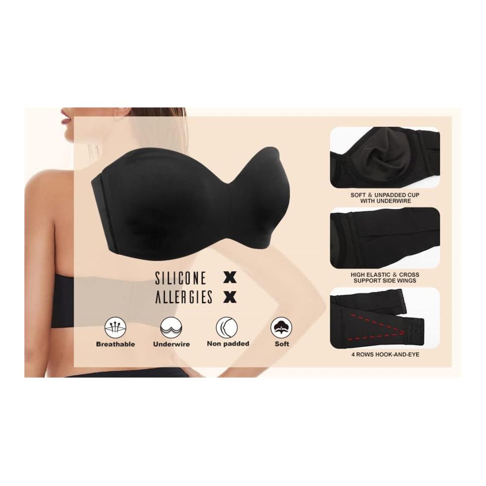 Entdecken Sie die ultimative Vielseitigkeit mit unseren klassischen BHs 2023 Neue rutschfeste voll stützende umwandelbare Bandeau- Alltags- bequeme Sport- und trägerlosen Damen-BHs