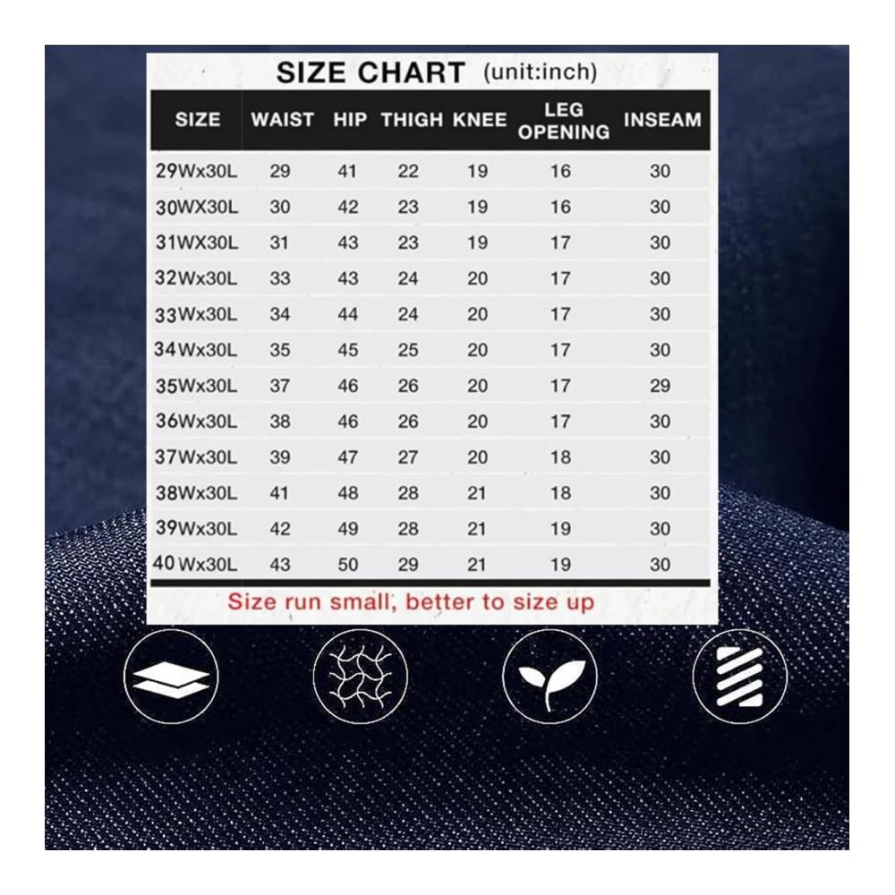 Stilvoll und bequem Herren High Waist Straight Fit Jeans - Schlanke Stretch-Jeans mit 4 Taschen für lässige Eleganz