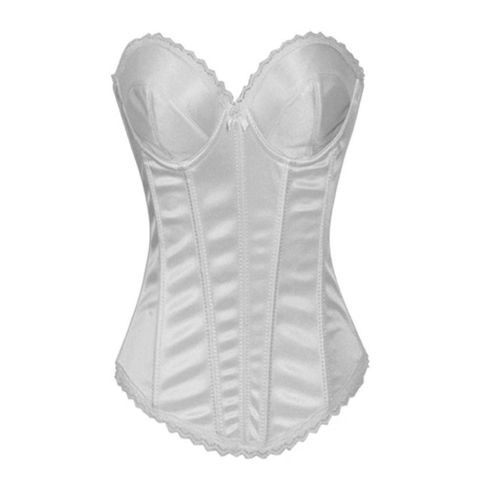Exquisites Schwarz-Weiß Dessous-Set Verführerische Spitze formende Halbschalen perfekt für kleine Büsten! Sexy Bustiers mit 3-reihiger Rückenschnalle für einen unwiderstehlichen Look