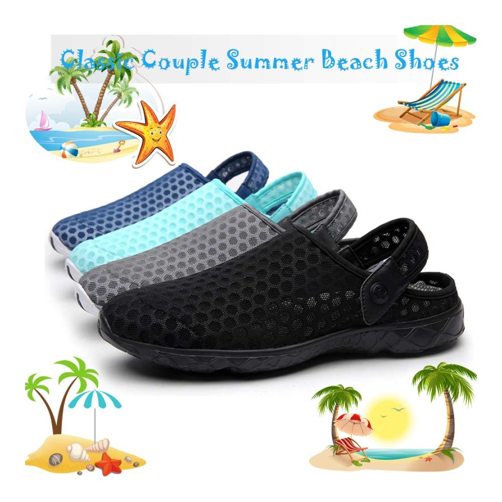 Ultimativer Komfort Unisex Clogs & Pantoletten – Sommerhausschuhe für Strand und Freizeit atmungsaktiv rutschfest weiche Sohle Damen/Herren 36-48
