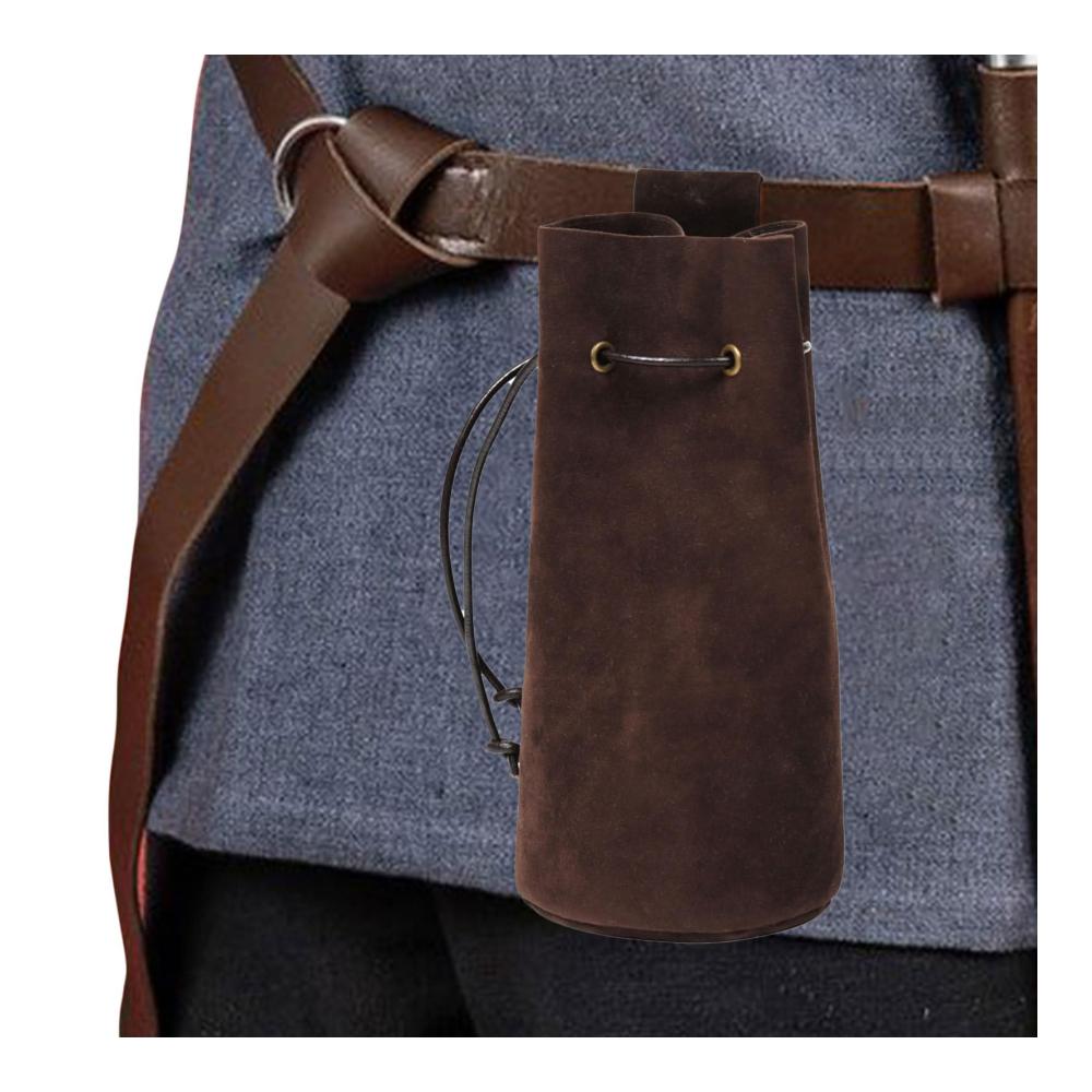 Entdecken Sie die neuesten Mode-Hüfttaschen Stilvolle Ledergürteltasche mit Kordelzug für Cosplay Wanderungen und mehr - Perfekt für Damen und Herren