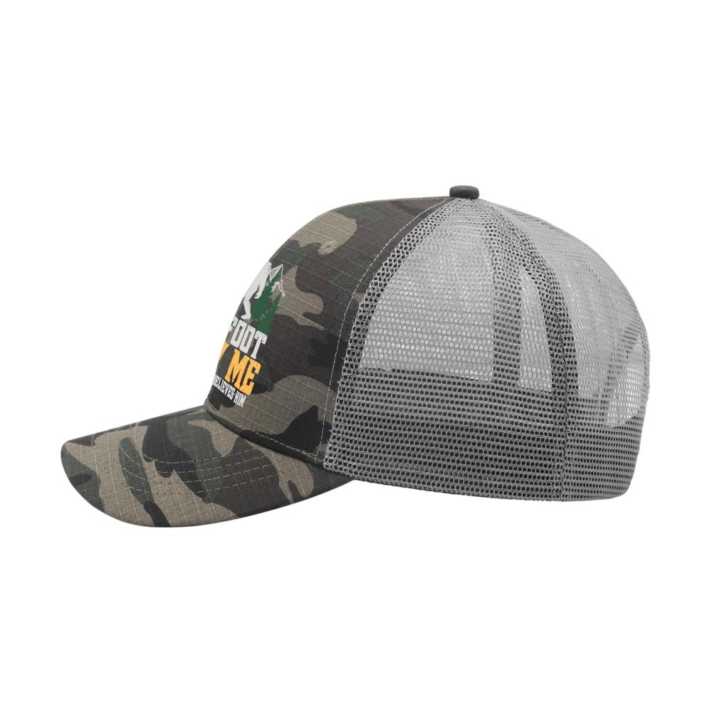 BigfootswitzigesBaseballcaps--Sawmebutnobodybelieveshim-TruckerhütchenfürTeensRetro-Snapback