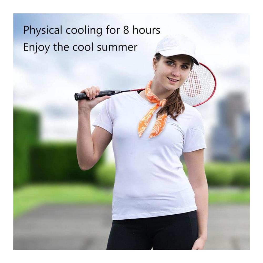 Praktische Packung mit 8 kühlenden Kopfartikeln aus Polyester | Damen Accessoires | Modische Halstücher für Wanderungen und Sport
