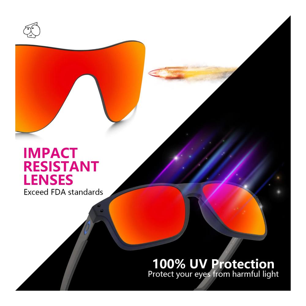 Ersetzen Sie Ihre Oakley Holbrook XS OJ9007 Sonnenbrille mit Premium polarisierten Sonnenbrillengläsern für maximale Klarheit und Stil! Schützen Sie Ihre Augen mit hochwertigen Ersatzgläsern