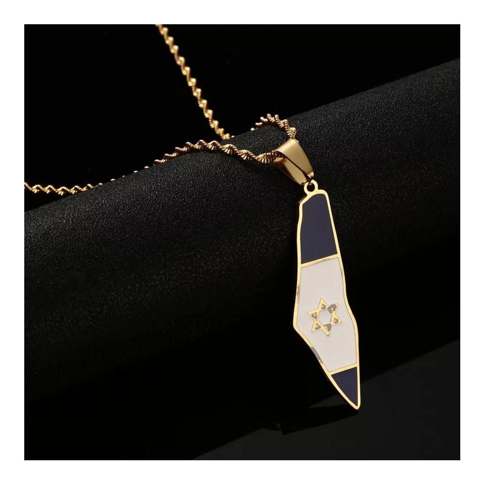 Entdecke den Glanz Ketten mit Anhänger - Israel & Palästina Flagge. Perfektes Geschenk für Frauen Silber & Gold Geburtstag oder Party. Jetzt zugreifen