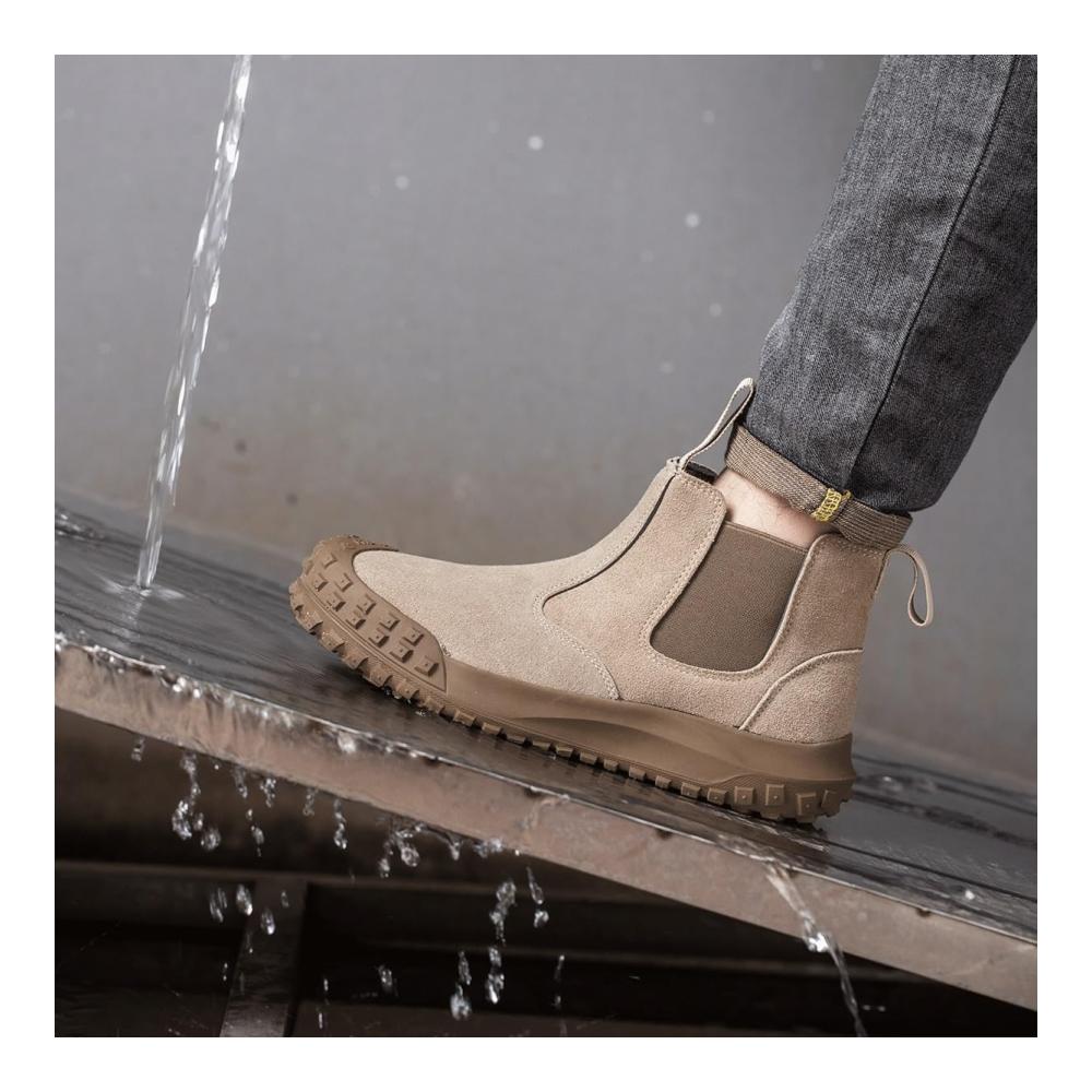 Entdecken Sie ultimative Sicherheit und Komfort mit bruch- und durchstichfesten Stahlkappen-Schuhen! Schützen Sie sich in Stil und Bequemlichkeit bei der Arbeit. Jetzt in Sand erhältlich
