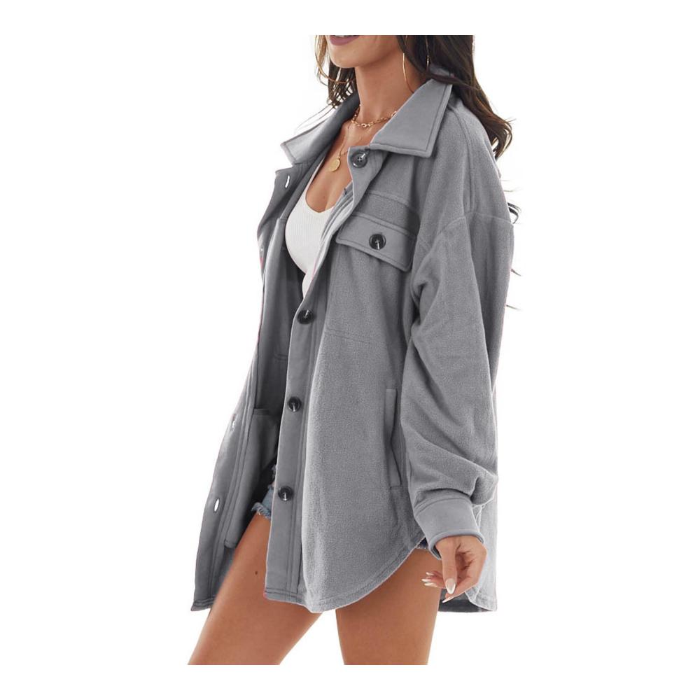 Damen Kapuzenpullover Winterjacke Fleecejacke Lammwolle Freizeitjacke Strickjacke Lang Sweatershirt Schwarz Wolljacke Damen Strick-Sweatjacke