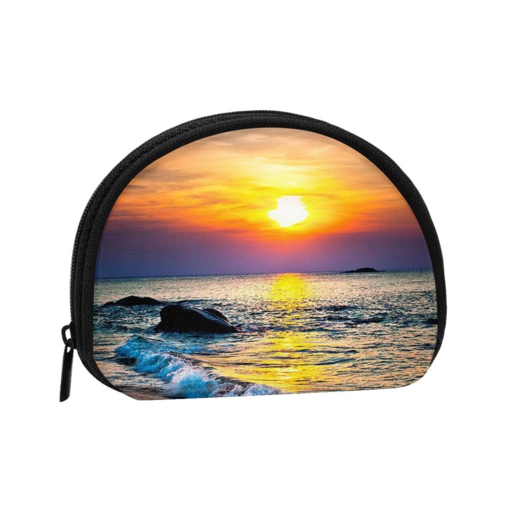 Strand und Sonnenuntergang