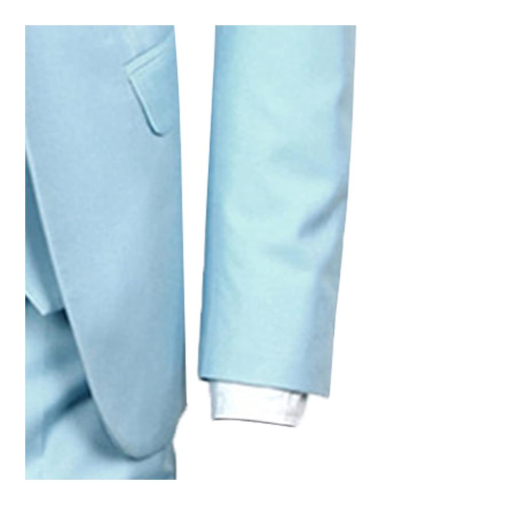 Exklusiver 3-Teiliger Business Anzug Eleganz in L Hellblau | Hochwertiger Herren Anzug mit Schmaler Jacke Smoking Blazer & Passender Hose | Perfekt für Hochzeiten & formelle Anlässe