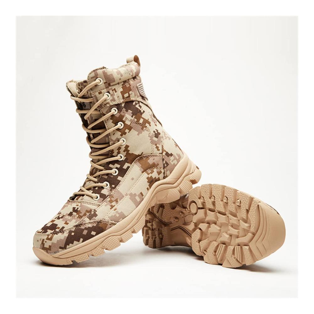 Ultimative Militär & Taktische Trainingsstiefel Hensftods Outdoor Desert Camo Leder Warm & Verschleißfest - Perfekt für Wandern und Klettern