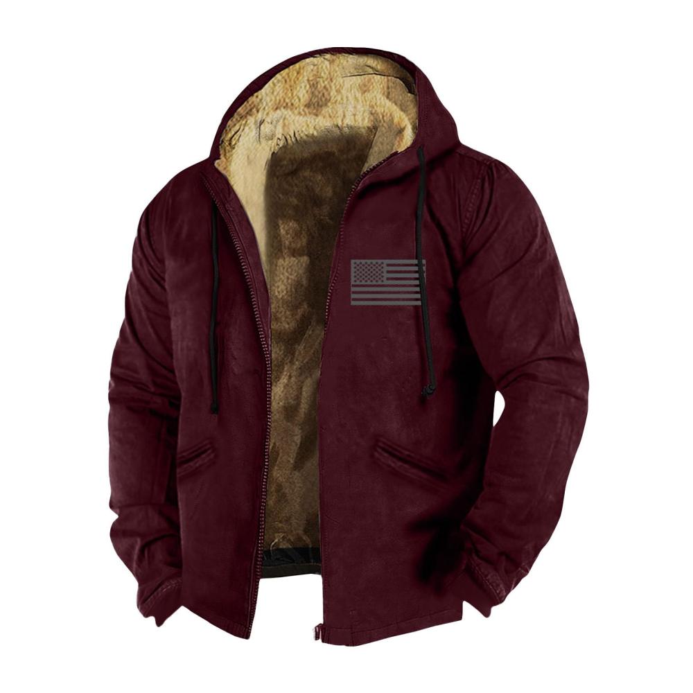 Entdecken Sie die ultimative Wärme mit unseren Tops Herren Sherpa-Hoodie-Jacke mit Fleece-Futter und Reißverschluss. Perfekt für den Winter! Warme Kapuzen-Sweatshirts und gestrickte Jacken