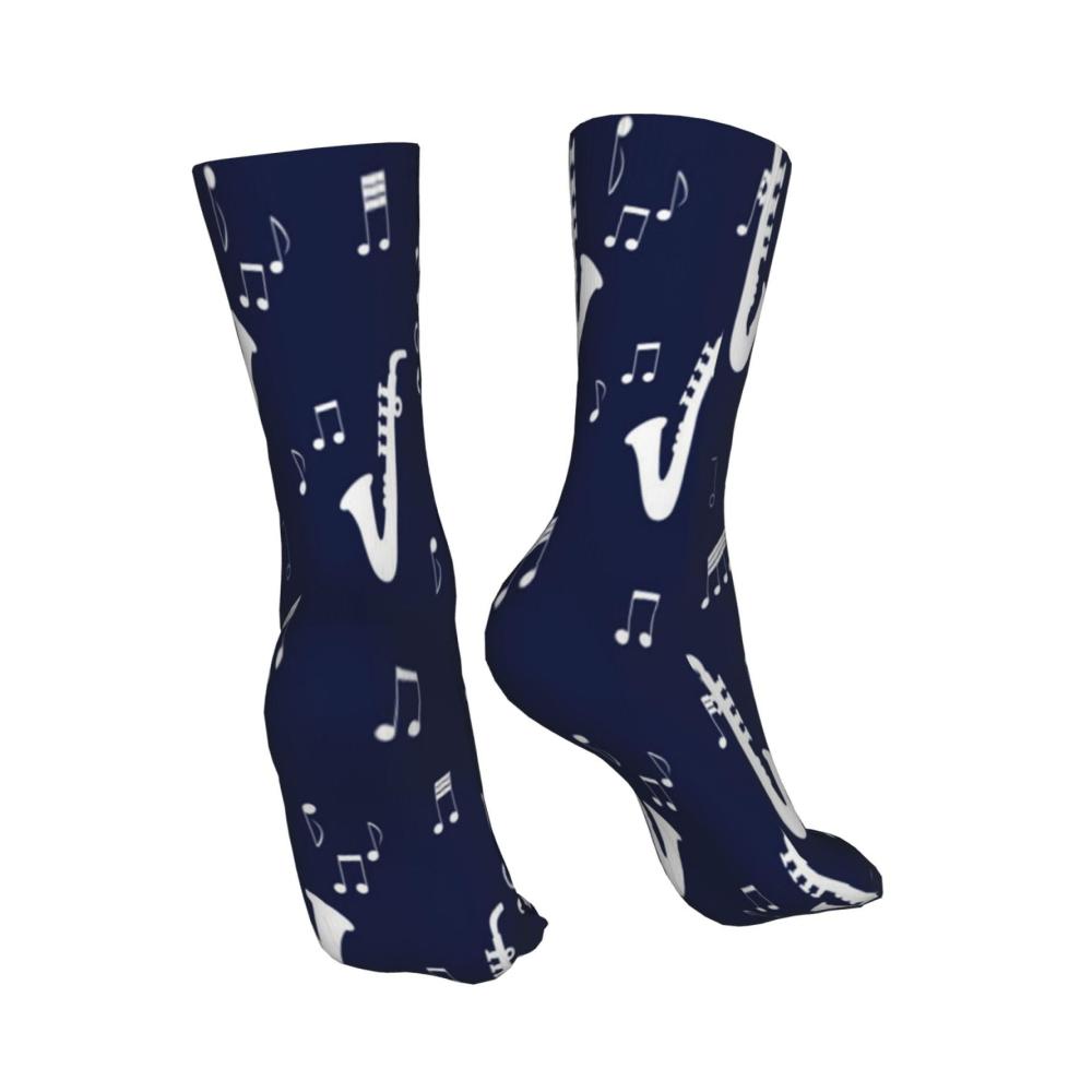 Erleben Sie den Komfort mit unseren neuartigen Crew-Socken für Unisex! Perfekt für Musikliebhaber und Saxophonspieler. 40 cm lang lässig und kompressionsfördernd