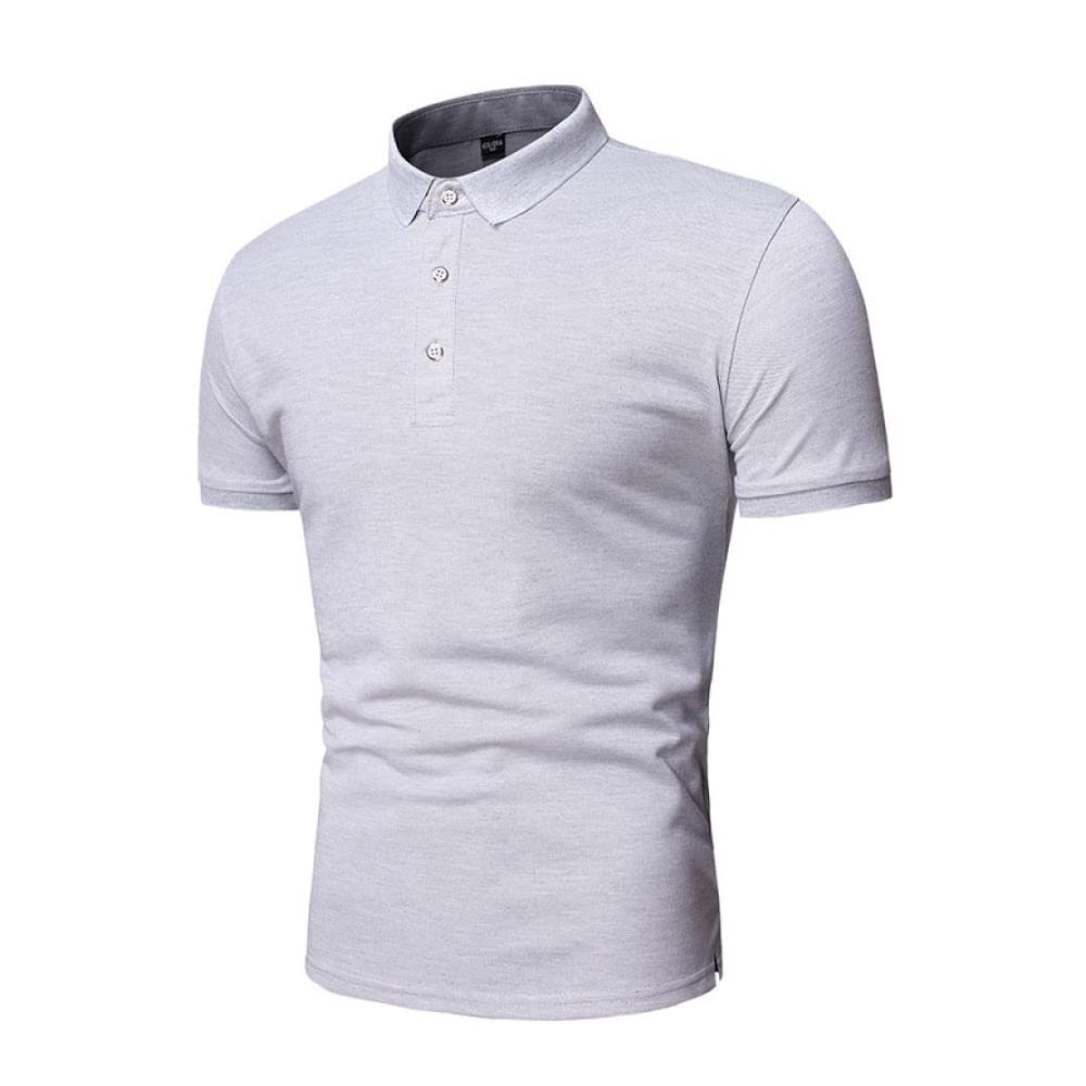 Herren Poloshirt Kurzarm Atmungsaktiv Sommer Casual Slim Fit Polohemd Revers Polo T-Shirt Shirt Business Mode Langarm