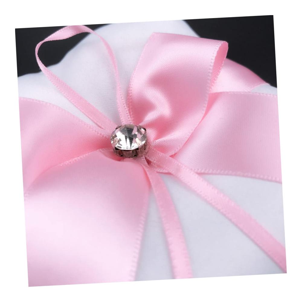 Hochwertiges Hochzeit Ringkissen 1 Stück | Elegantes Handgefertigtes Braut Kopfkissen Für Hochzeitsfeier Party Brautjungfer Dekoration Ringträger