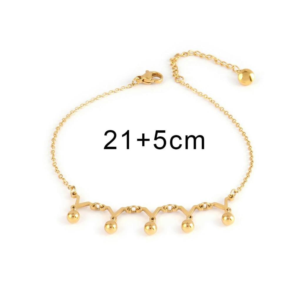 Entdecken Sie den zeitlosen Glamour Goldene Schmetterlingsfüßkettchen mit Vintage-Charme - 21-teiliges Set 5 cm lang funkelnde Perlen und edler Edelstahl für stilvolle Frauen. Perfektes Geschenk