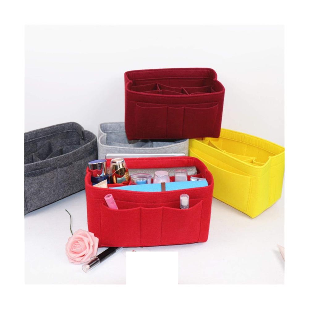 Maximale Organisation Multifunktionaler Taschenorganizer aus Filzgewebe für Handtaschen Kosmetik Geldbörsen und mehr – Praktischer Aufbewahrungsheld