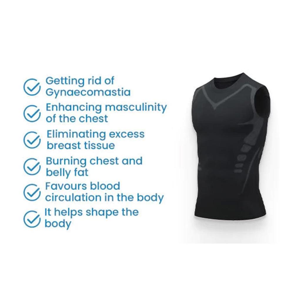Shape-Oberteil für Herren Ionic Shaping Weste Kompressionsshirt für eine schlankere Silhouette