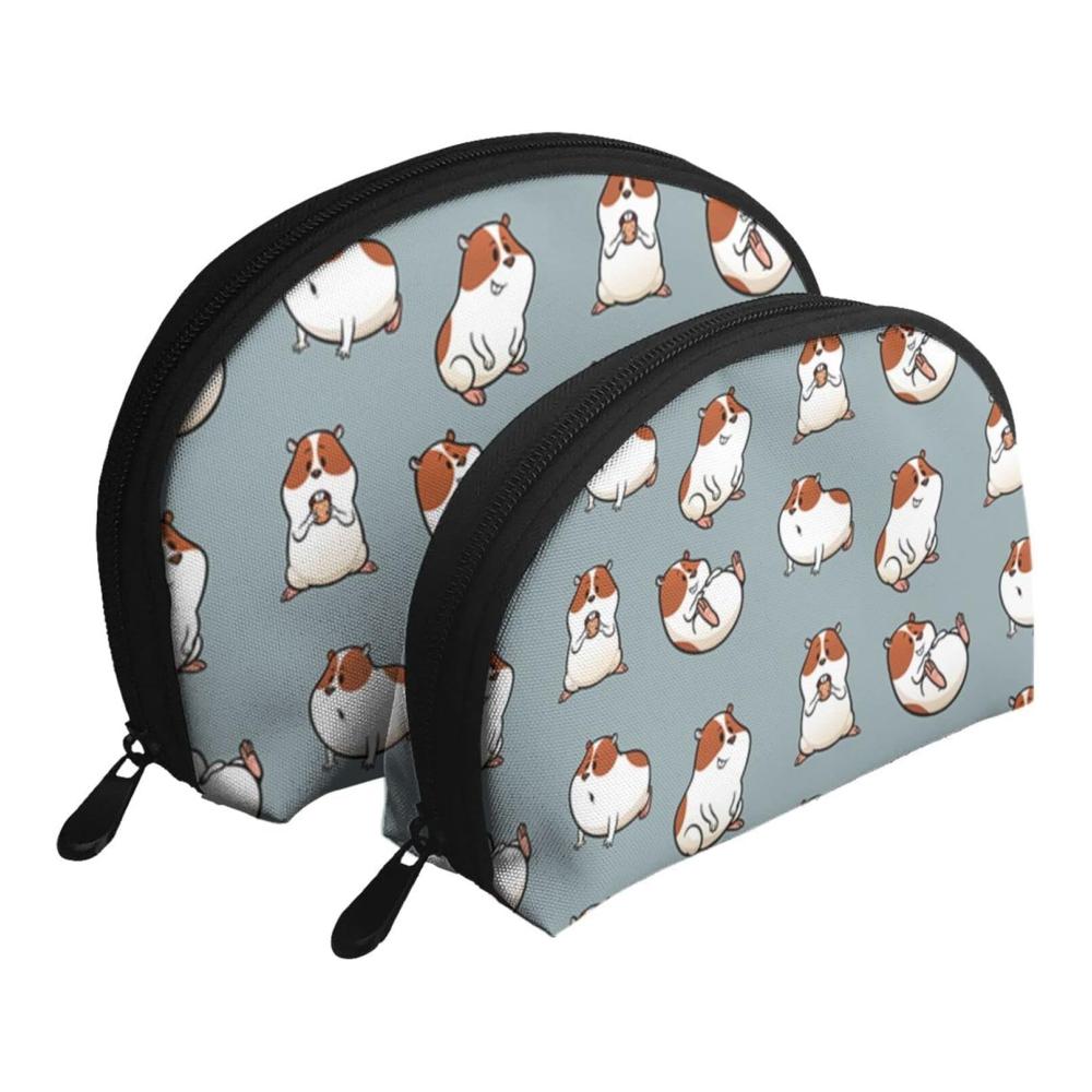 Organisiere deinen Stil mit Leichtigkeit! 2er Set Kulturtaschen Niedliche Meerschweinchen-Motive ideal für unterwegs. Perfekte Make-up-Tasche und stilvolle Damen-Handtasche