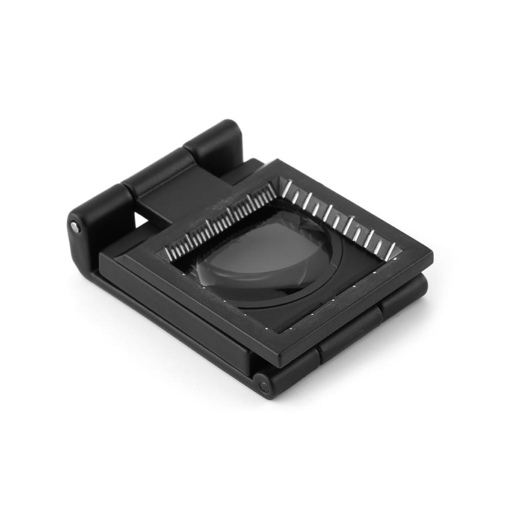 Entdecken Sie das ultimative Werkzeug für klare Sicht 10-fach faltbare Lupe aus Zinklegierung mit Skala und LED-Licht 28 mm Durchmesser! Perfekt für Detailarbeiten und Hobby