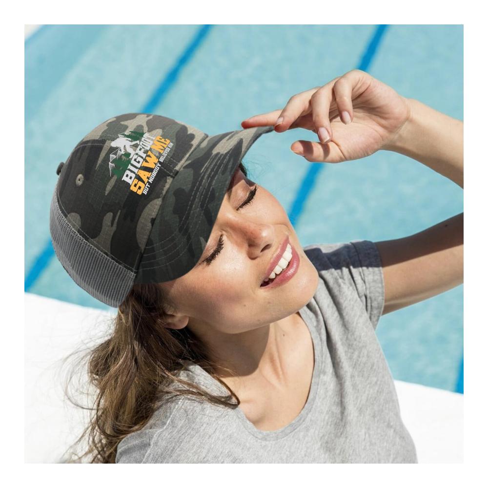BigfootswitzigesBaseballcaps--Sawmebutnobodybelieveshim-TruckerhütchenfürTeensRetro-Snapback